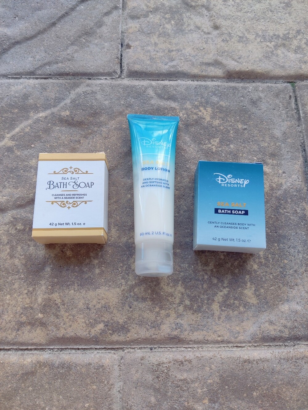 Disney Resorts Sea Salt Bath Soap & Body Lotion Set (3 Pieces)
